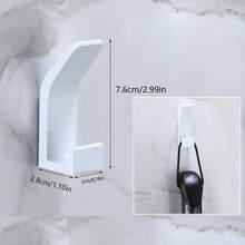 1 cái/5 cái Móc treo tường không cần khoan - Móc dán đa năng, thích hợp cho phòng ngủ, nhà bếp, phòng tắm - Dụng cụ lưu trữ quần áo và mũ lý tưởng - Nhiều màu - Xem 3