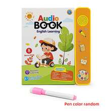 1 Set Electronic English Storybook With Recording Function, Smart Early Education Toy, Audiobook For Children (Includes 1 Talking Book, 1 Erasable Foam Marker Pen With Random Color; Supports Recording & Playback, Talking Book Requires 3 AAA Batteries, Sold Separately) - Yellow - View 10