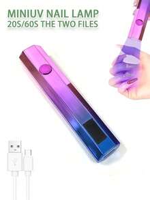 1 pieza Mini Secador de Uñas Portátil UV LED - Secado Rápido, Larga Duración, Recargable por USB, Diseño Compacto para Salón, Hogar y Viaje - Herramientas Profesionales de Arte de Uñas, Suministros de Arte de Uñas, Herramientas de Arte de Uñas para Uñas Postizas