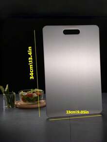 1块优质钛合金砧板 - 双面设计，不锈钢材质，适用于厨房和餐厅，厨房砧板，日本双面医用级钛金砧板 - 高级卫生且经久耐用的优质砧板 - 彩色 - 查看 4