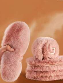 1 paire de semelles intérieures épaisses et isolées thermiquement pour l'hiver, confortables et coupe-froid