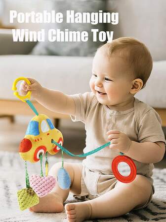 Quderbel Baby Stroller Hanging Toys, Car Hanging Wind Chimes Soothing Hanging Bed Bells Toys, Safety Seat 0-6-12 Months Baby Stroller Accessories