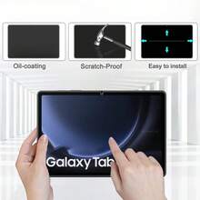 2 Pieces HD Scratch Proof Screen Protector Tempered Glass For SamsungGalaxy Tab S9 FE 10.9-Inch Protective Film