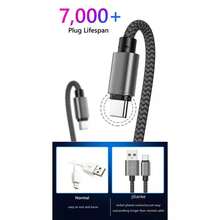 1pc USB To USB-C Data Cable (1 Pack, 3.3/6.6/10 Ft), Type-C Charger And USB-C Charging Cable, Supports 3A Fast Charging, Compatible With Galaxy S25 S24 S23 S22 A56 A55 A36 A35 A16 A15, Moto G, Pixel 9 And More Smartphones - Multicolor - View 3