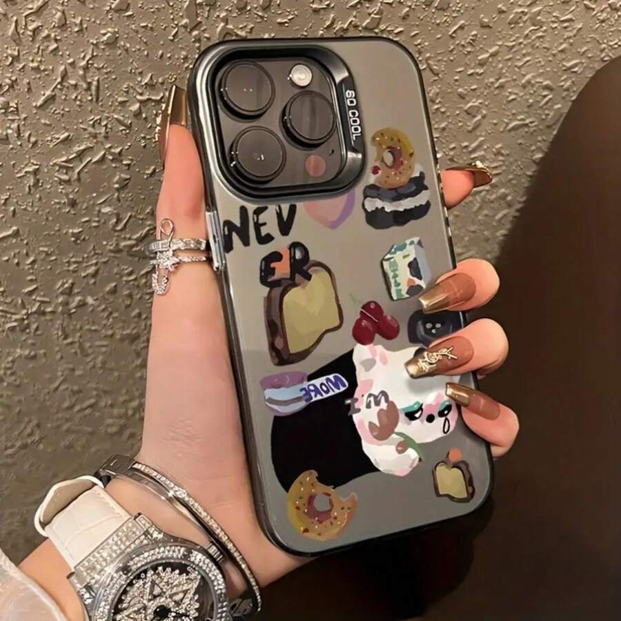 Funda de Teléfono Creativa con Diseño de Perro de Pan para iPhone15/15Plus/15Pro/15Promax, iPhone14/14Plus/14Pro/14Promax, iPhone13/13Pro/13Promax, iPhone12/12Pro/12Promax, iPhone11/11Pro/11Proamx, iPhone7/8Plus, iPhoneXr/Xsmax - Colores mixtos - Ver 1