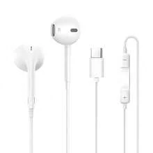 Type-C Wired Earphones Compatible With IPhone 16 Pro Max/15plus/17air, In-Ear Design For IPad Flat Headphone Jack. Suitable Universally Across Galaxy Series As Well Vivo OPPO OnePlus Devices Featuring Inline Controls And High Sound Quality Calls, Wired Headphone, Stereo Earphones, Running Headphones, Voice Calls, Compact Earbuds, Ergonomic Fit, Durable Plastic, Tanglefree Cable, USB Headphones