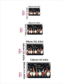 1 pieza Felpudo de Navidad para celebración, Felpudo de bienvenida, Alfombra pequeña, Felpudo para exteriores, Alfombra de cocina para decoración del hogar, Felpudo para puerta principal, Alfombra pequeña para área exterior, Decoración del hogar, Alfombra de área, Alfombra de jardín, Alfombra lavable