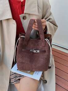 Dedoo Large-Capacity Frosted Storage Bucket Bag For Women - Slouchy Shoulder Style, Perfect For Autumn & Winter. It Features A Minimalist Design, Magnetic Closure, And Versatile Compatibility With Casual Outfits. Specifically Crafted For Women, This Crossbody/Shoulder Bag Is Ideal For Outings, Travel, Shopping, And Daily Commuting.