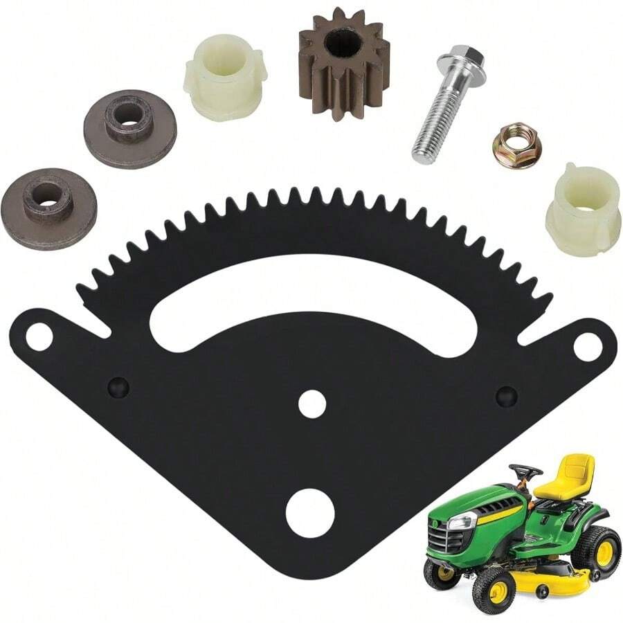 Kit de engranajes de sector de direccin de 25 dientes compatible con Lawn Garden Tractor L105 L108 L110 L111 L118 L120 L130 G110 con engranaje de pin, reemplazo directo - inicial - Ver 1