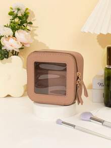 透明化妆包，粉色、白色、黑色，单面透明，防水化妆包，口红包，女士化妆包，小型收纳化妆盒，女士旅行包，铅笔盒，日常大容量化妆刷收纳包，旅行洗漱包，化妆包，铅笔袋，化妆包，旅行必备 - 彩色 - 查看 14