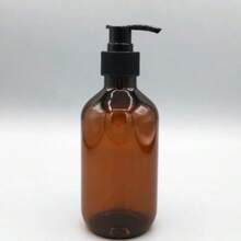 500ml Plastic Refillable Bottles For Cosmetics, Tea Color Shampoo Bottle, Body Wash Bottle, Hand Wash Bottle