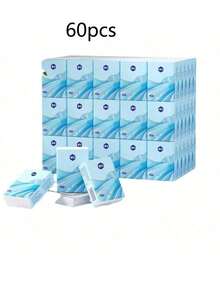 6/12/24/36/60/120/240pcs Portable Handkerchief Tissue Paper, Travel Compact Tissue Paper, Student Travel Mini Pocket Tissue - Multicolor - View 14