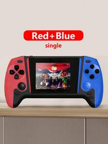 1pc New Large-Screen Game Console With 500 Classic Retro Games Nostalgic Red And White Machine Can Be Played By Two People And Can Be Connected To The TV For Screen Projection. Portable Travel FC Portable Handheld 3.5-Inch Screen Rechargeable Birthday Holiday Gift For Young Men And Women