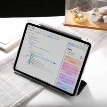 Case Compatible With IPad 10th Generation 10.9 Inch 2022/IPad (A16) 11th Generation 11 Inch 2025/IPad Air 4th/5th, IPad Pro 2020/2021/2022/2024/Mini6/Mini7/Air3/Pro 10.5/M2/M3, Slim Stylish Clear IPad Case With Pencil Holder, Multi Angles Folding Stand Cover