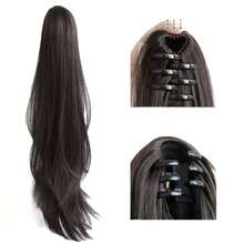 Relaxed Curly Layered Claw Jaw Ponytail Hair Clips Naturally Curly Long Hair High Temperature Hairpiece Ponytail Claw Clip Casual Halloween (Randomly Includes 3-Prong And 7-Prong Clips), Claw Clip Fall Winter Hair Accessories For Women For Vacation Outfits Woman Elegant Hair Clutch