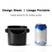 SOKANY 1PC Espresso Percussion Box, Coffee Percussion Bucket.With Detachable Percussion Rod.ABS Material, Easy To Clean.The Bottom Is Non-Slip And Shock-Absorbing Design.Suitable For Home/Cafe/Bar Use.A Must-Have Coffee Accessory For Professionals.