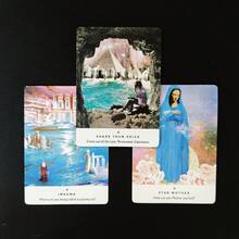 1 Box Shine Your Light Oracle Cards, 44 English Cards, Elegant Abstract Romantic Style Cards, Suitable As Christmas Gift, Party Board Game, Divination Card Game