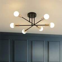 现代简约吸顶灯，适用于客厅、餐厅、卧室、书房、酒店等场所，吊灯照明灯具 - 彩色 - 查看 2