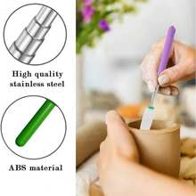 2 Pcs Telescoping Pottery Sponge Ceramic Shaping Tools, Equipped With High-Density Absorbent Sponge, Ceramic Tool Kits