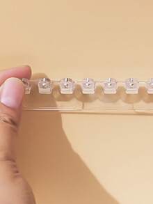 3/6/12 pièces Support de collier, Organisateur de collier, Monté au mur, Avec 8 crochets, Utilisé pour suspendre les colliers, les bijoux, les bracelets et les bagues, Cadeaux pour les filles et les femmes. Rangement de bijoux, Nécessités domestiques et quotidiennes, Pratique et pratique, Solide et durable