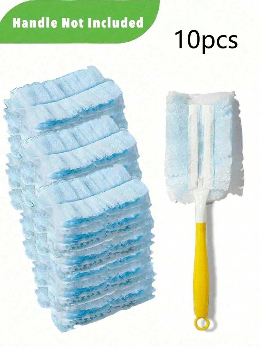 4 عبوات (40 قطعة) 1 عبوة (10 قطع) من بدائل الممسحة القابلة للتخلص منها، رؤوس الممسحة الكهروستاتيكية للاستبدال - إزالة الغبار بسهولة للإلكترونيات والأثاث والستائر والمراوح السقفية - (المقبض غير مشمول) - مستلزمات التنظيف، ملحقات التنظيف