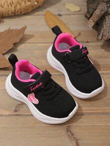 1 par de zapatos deportivos, casuales y de estudiante, de suela ligera y suave, con diseño de de tela y PU, adecuados para todas las estaciones, unisex