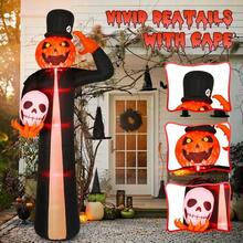 Quntis 3.6M Inflables Halloween Decoracion de Exteriores con 8 Colores RGB y Luces LED Incorporadas Ideal para Patio Aleros Cesped y Pasillos Decoracion Impermeable para Fiestas de Otoño y Celebraciones Tematicas de Halloween - como en la foto - Ver 5