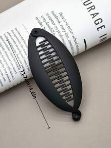 1pc/2pcs/3pcs/5pcs Simple Plastic Fish Tail Hair Claw Clips, Length 11.7cm/4.6in, Elegant Vertical High Ponytail Twist Banana Clip, Hair Accessory For Bun, Wave, Ponytail, Spring & Summer New, Gift For Friends, Easy To Use, Hair Accessories, Head Accessories, Hair Accessories For Women - Multicolor Large - View 14