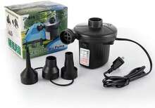 VASA NAMA Bomba De Aire Eléctrica Portátil, 150W Bomba Iador Electrico con 3 Boquillas de cojín de Aire, Desiadora para Camping al Aire Libre Colchón Hinchable, Sofá, Juguetes Hinchable - negro - Ver 8