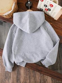 Jungen Kapuzenpullover mit Kirschprint, Herbst