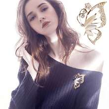 1 Piece Butterfly Brooch Pin With A Light And Shiny Wing Design, Suitable For Scarves, Sweaters, Dresses - A Multi-Functional Accessory For Weddings, Parties, Mother's Day, And Birthdays