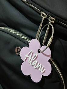 1pc Personalized Acrylic Name Keychain, Beach Bag, Customized DIY Letter Series, Autumn/Winter Style, Unique Letter Tag, Bag Pendant, Ideal Gifts For Family And Friends For Halloween And Christmas - Multicolor - View 9