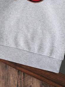 Jungen Kapuzenpullover mit Kirschprint, Herbst