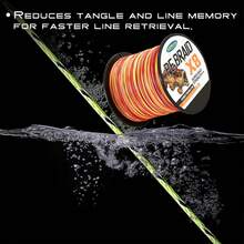 Braided Fishing Line - Pro Grade Power Performance Saltwater Freshwater Fish - Colored Fishing Line Braid For Extra Visibility