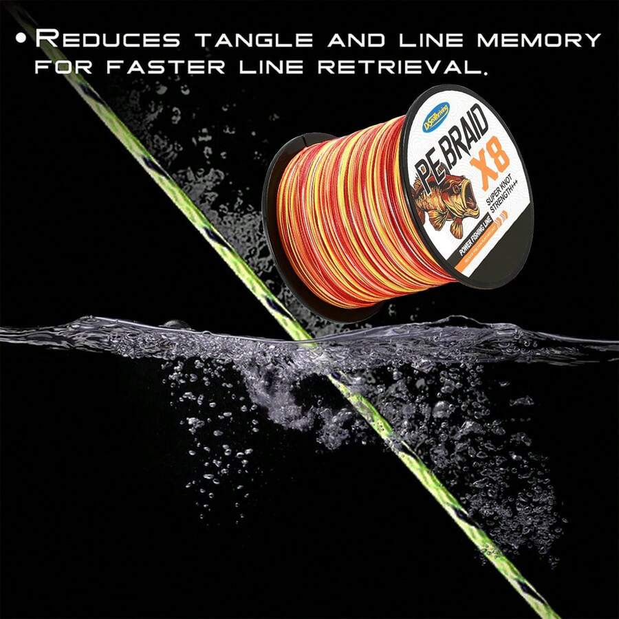 Braided Fishing Line - Pro Grade Power Performance Saltwater Freshwater Fish - Colored Fishing Line Braid For Extra Visibility