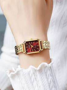 1pc Vintage Elegant Fashion Minimalist Luxury Women Quartz Watch, Suitable For Halloween, Birthday, Thanksgiving Gifiday & Year-End Promotion