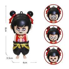 Creative Mengli Doll DIY Resin Car Cute 3D Cute Keychain Desktop Ornaments Play (4 Kinds Of Face-Changing Play