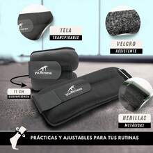 Polainas Ajustables | Tobilleras con Peso | Pesas para Tobillo | 1 kg x polaina - albaricoque - Ver 3