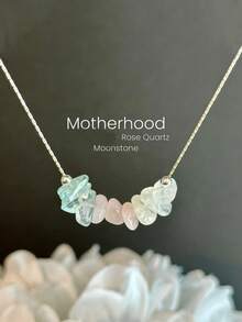 1PCCalming Crystal Necklace Inner Peace Raw Crystals