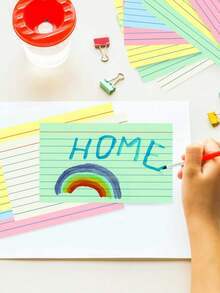 Tarjetas de índice de colores 3x5 pulgadas, fichas para aprendizaje, tarjetas 3x5 pulgadas resistentes y gruesas para uso en oficina, hogar y escuela, colores surtidos, empaquetadas individualmente por color, 50 tarjetas por paquete