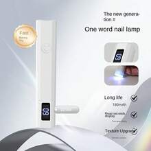 RAF 2025 New Rechargeable Handheld Nail Lamp - Wireless Mini With Digital Display, Fast-Dry LED, Lithium Battery, Oil-Free & Hypoallergenic, Ideal For Home/Travel/Salon
