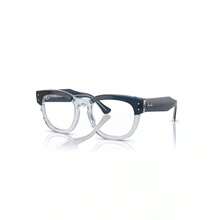 Ray-Ban Unisex Mega Hawkeye Optics Eyeglasses, RB0298V |  | Women Eyewear Frames - Màu xanh trên màu xanh trong suốt - Xem 1