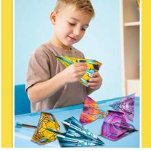 Avión de papel de origami, juguete intelectual para cultivar la habilidad manual, manualidad de origami DIY, regalo pequeño de Navidad, regalo pequeño de vacaciones