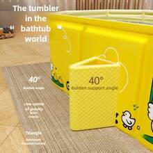 小型成人浴缸，可坐可躺的全身浸泡浴缸，大型游泳池浴缸 - 彩色 - 查看 4