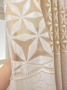 1pc Linen Modern Linen Gauze Curtain - Japanese Linen Style, Rod Pocket Design, Suitable For Living Room And Bedroom - Sheer And Light Filtering Curtain, Living Room Curtain, Bedroom Curtain (180g Fabric Weight) - Multicolor - View 6