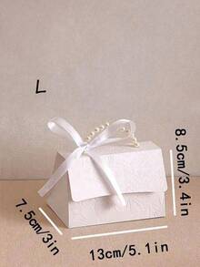 20/10pcs-Faux Pearl Decor Gift Bag, Simple Wrapping Bag For Party,Pearl Handle Decor Paper Gift Box,Exquisite White Gift Packaging Box For Valentine's Day Wedding Gift,Letterpress Printing Flower Box Mini Packaging Bags Paper Box For Gift Set Box Small Gift Bags Wedding Favors Party Decor,Mother's Day Gifts,Gift,Bridal Shower Autumn,Valentine's Day Party Favors