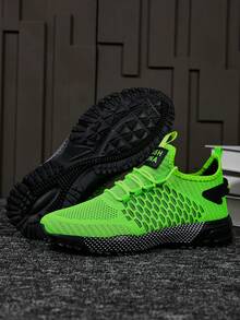 Zapatos deportivos casuales transpirables para hombres, prácticos y versátiles para todas las estaciones - 801 Verde - Ver 3