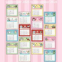 1pc 2026 New Calendar Lucky Apple Dog Desk Calendar, Essential Office Desktop Display, Monthly Calendar Notebook Cardboard, Office Home Decoration, Student Self Discipline Cardboard