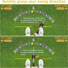 Swing Trainer - Swing Training Aid Guides - Improve Swing Accuracy Master Swing Consistency Improve Stability - Grip Trainer Simulators Beginners And Pro - initial - View 3