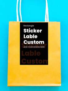 1~120pcs Custom Rectangle Stickers Personalized Sticker Logo Stickers Business Stickers Labels Postage Labels Order Stickers Wedding Stickers Party/Birthday Stickers Graduation Gift Graduate Labels/Stickers Father's Day Gift Stickers Independence Day Ideal For Wedding Favors, Baby Shower Gifts, Birthday Goodie Bags, Envelope Seals, Party Decor, Candle Jars, And DIY Crafts Paper/Vinyl/Holographic/Transparent,Office Decor